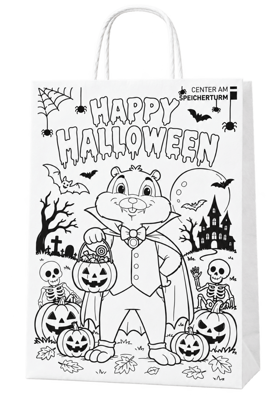 Halloween-Papiertüte